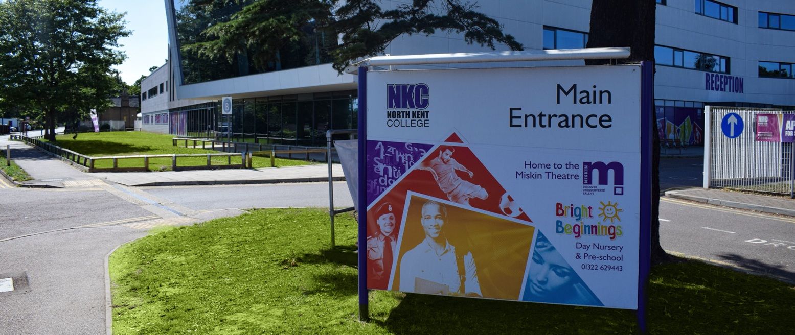 Entrance board outside NKC